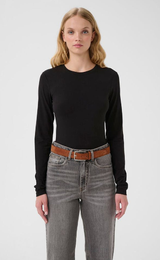 Gestuz T-Shirt - Mida LS - Black