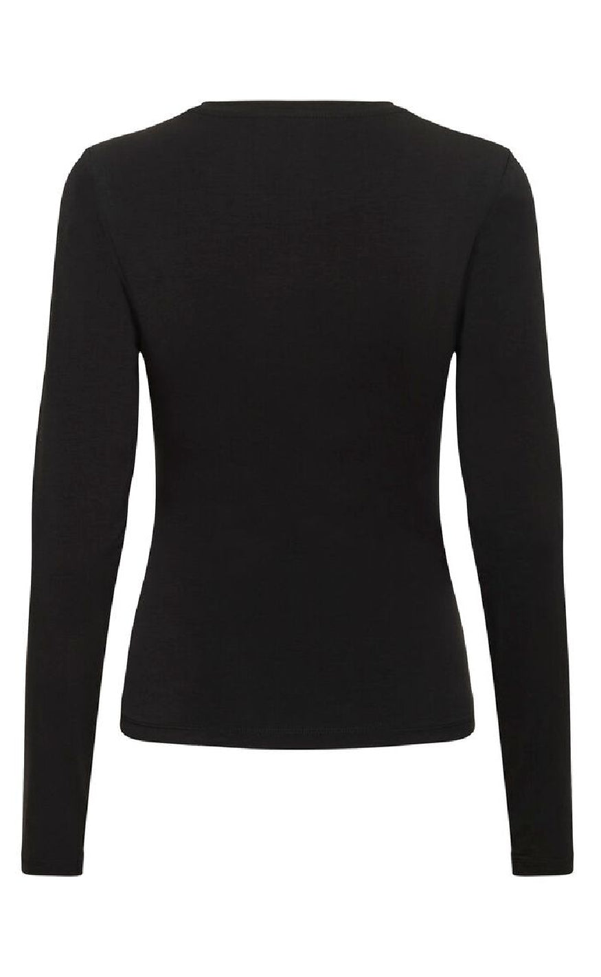 Gestuz T-Shirt - Mida LS - Black
