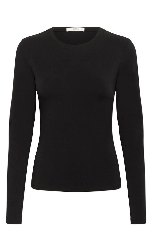 Gestuz T-Shirt - Mida LS - Black