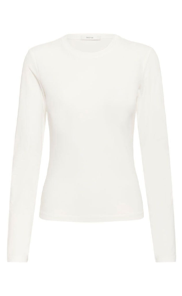 Gestuz T-Shirt - Mida LS - Egret