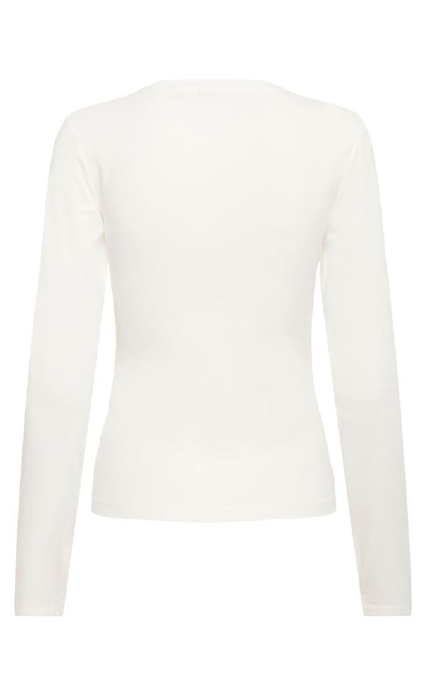 Gestuz T-Shirt - Mida LS - Egret