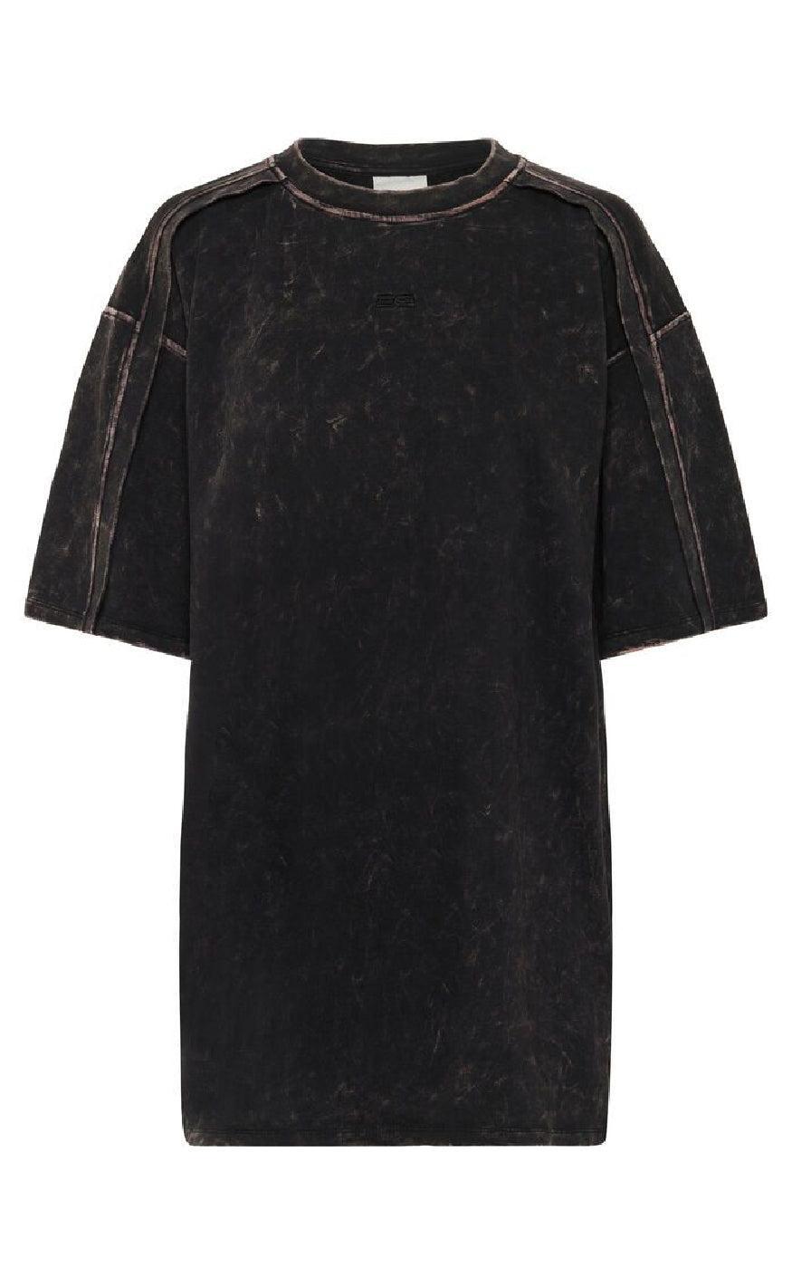 Gestuz T-shirt - Neia - Black Brown Washed