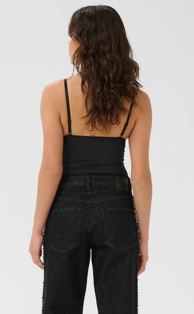 Gestuz Top - Cami Blonde - Black