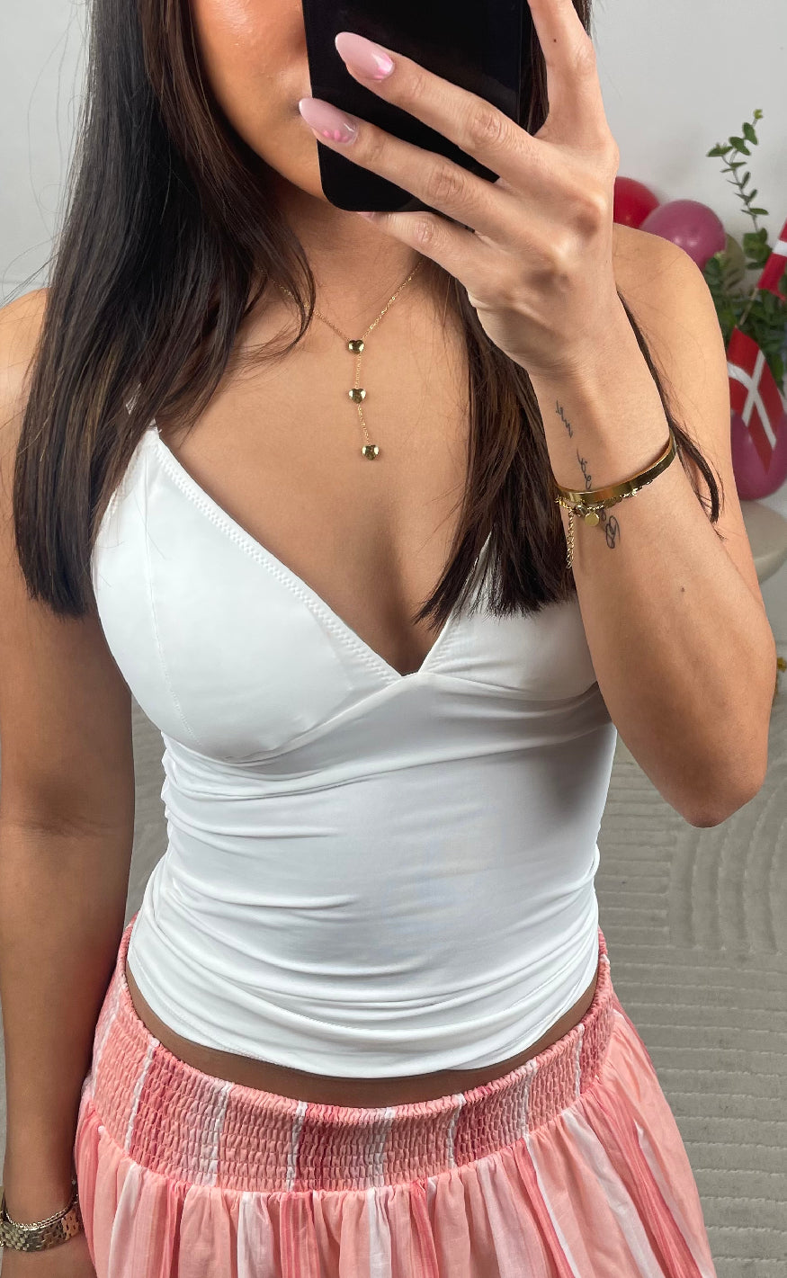 Gestuz Top - Cami - Egret