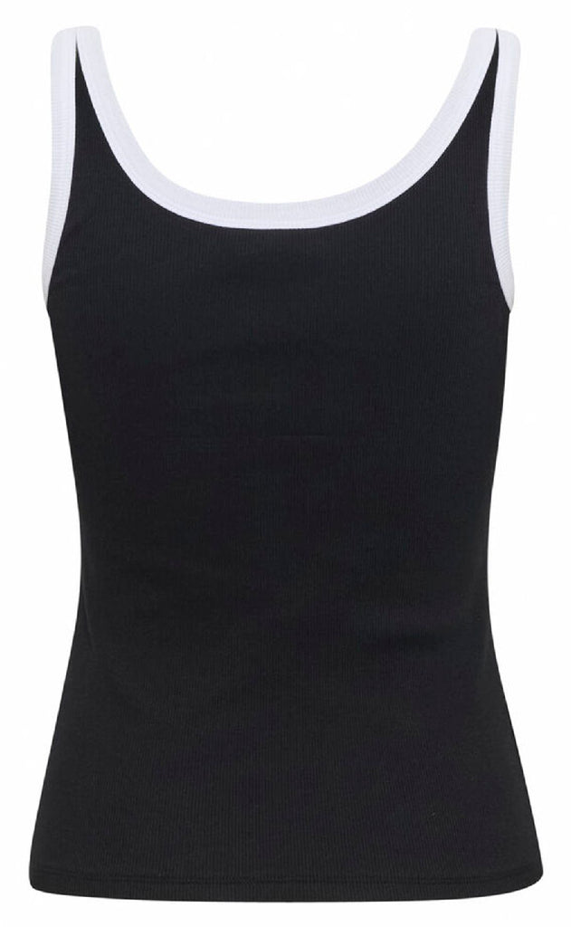Gestuz Top - Drew Contrast - Black