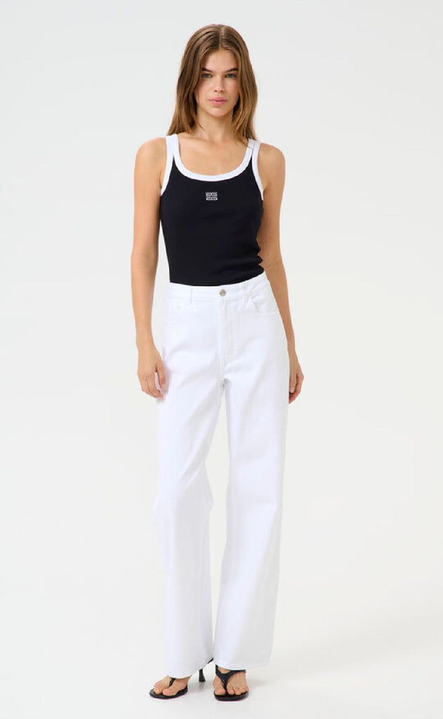 Gestuz Top - Drew Contrast - Black