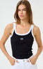 Gestuz Top - Drew Contrast - Black