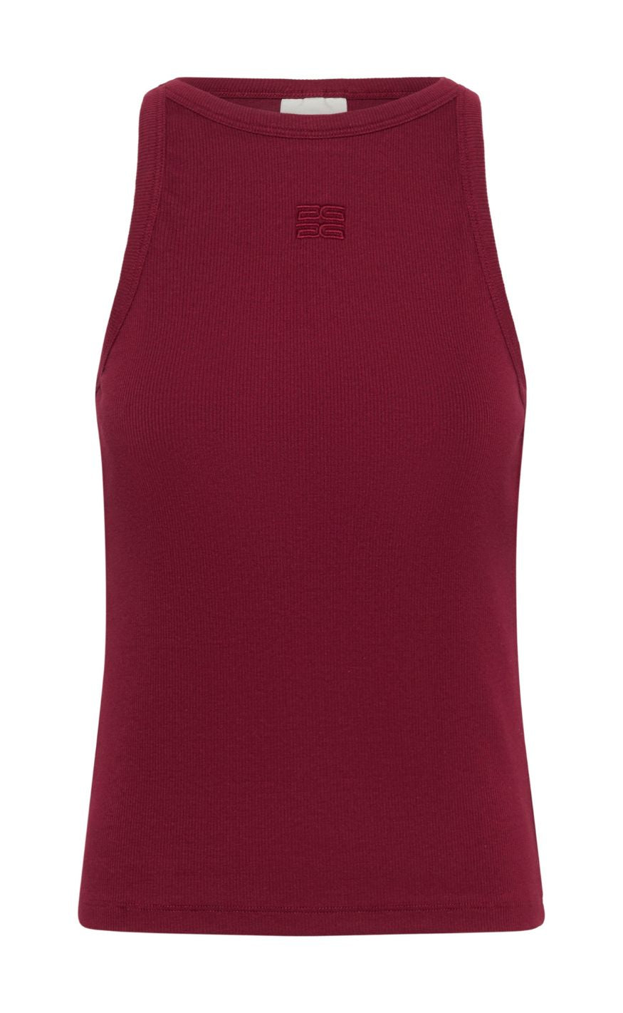 Gestuz Top - Drew Logo 2.0 - Cabernet