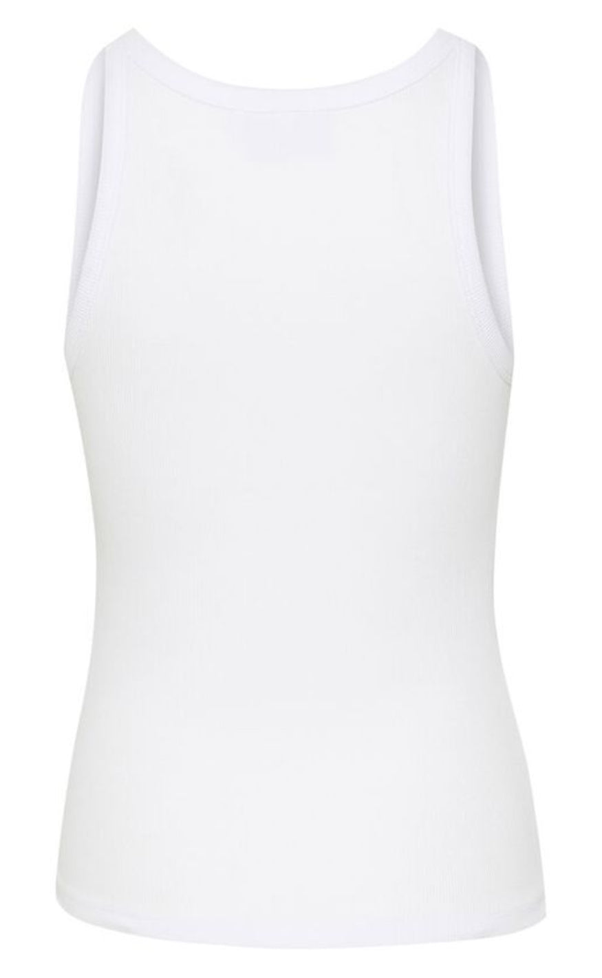 Gestuz Top - Drew Logo - Bright White