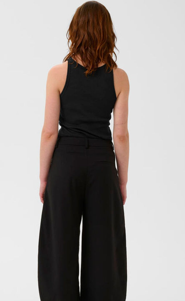 Gestuz Top - Drew Logo Tank 2.0 - Black