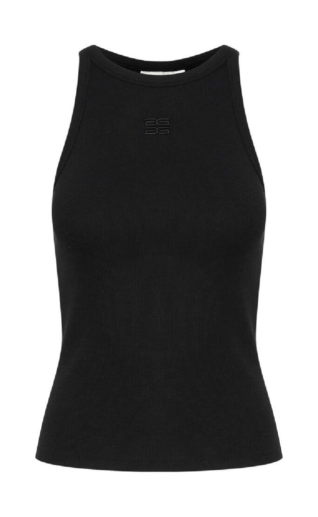 Gestuz Top - Drew Logo Tank 2.0 - Black