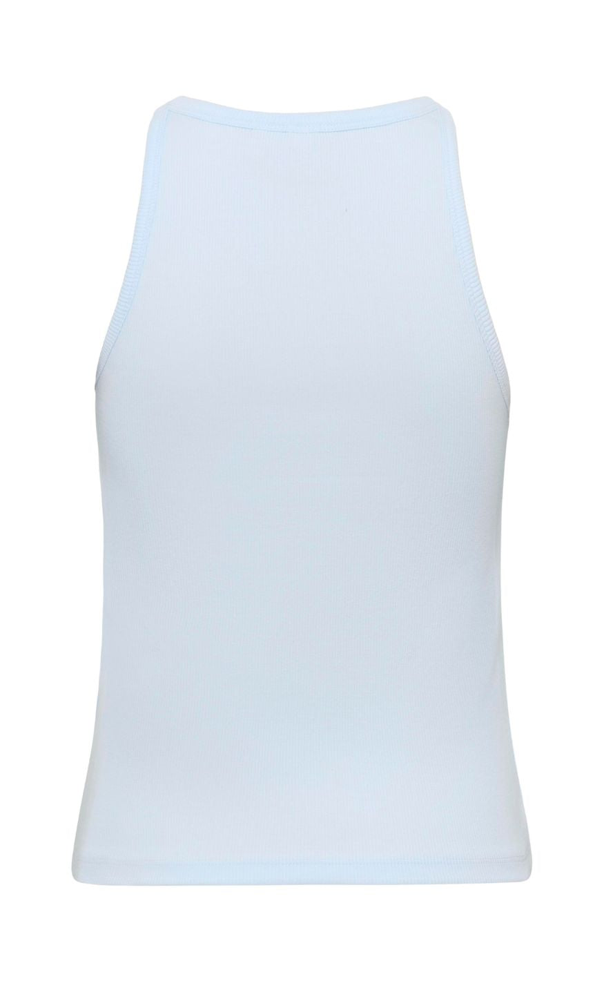 Gestuz Top - Drew Logo Tank 2.0 - Blue Finch