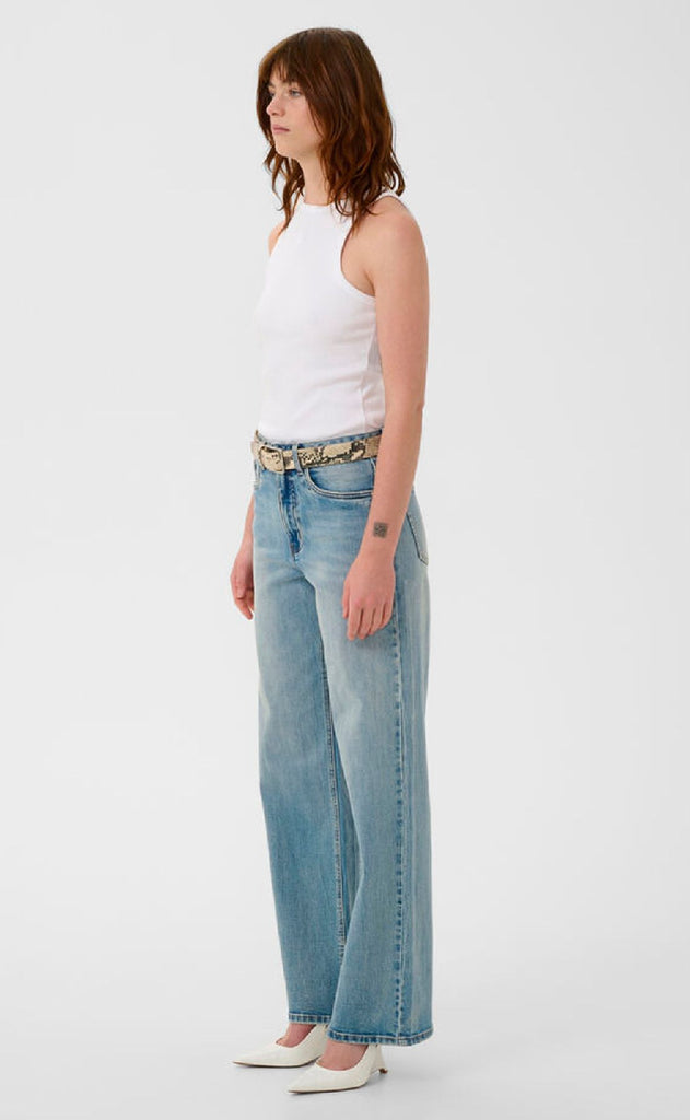 Gestuz Top - Drew Logo Tank 2.0 - Bright White