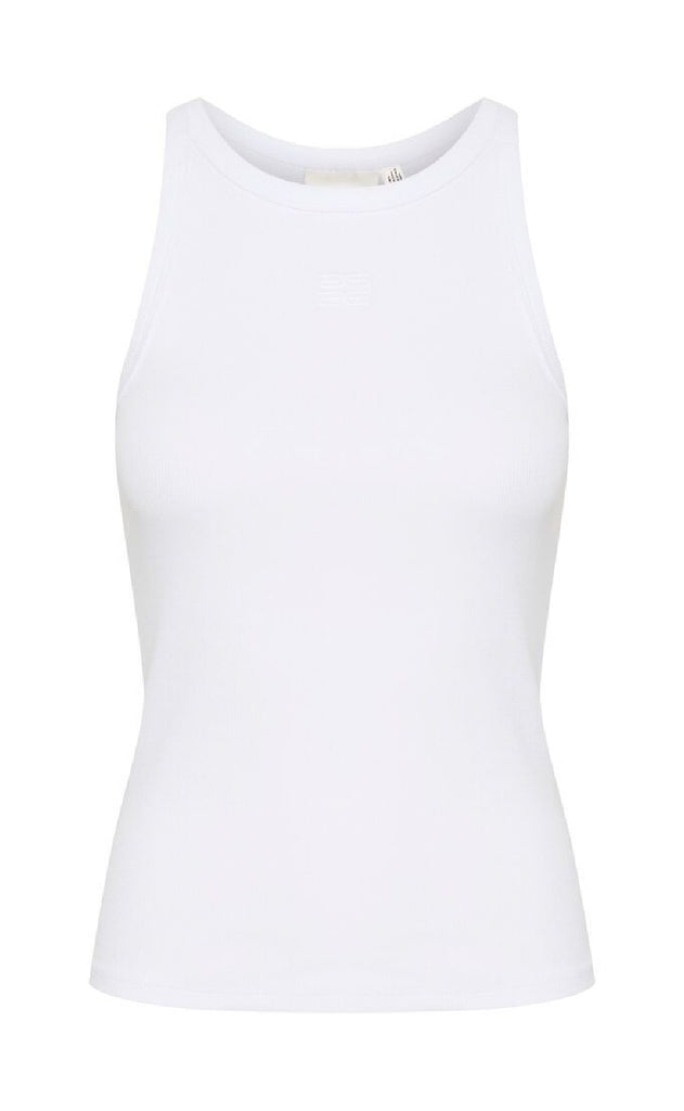 Gestuz Top - Drew Logo Tank 2.0 - Bright White