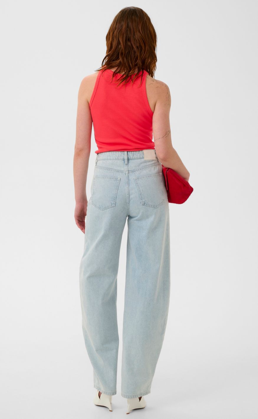 Gestuz Top - Drew Logo Tank 2.0 - Tomato