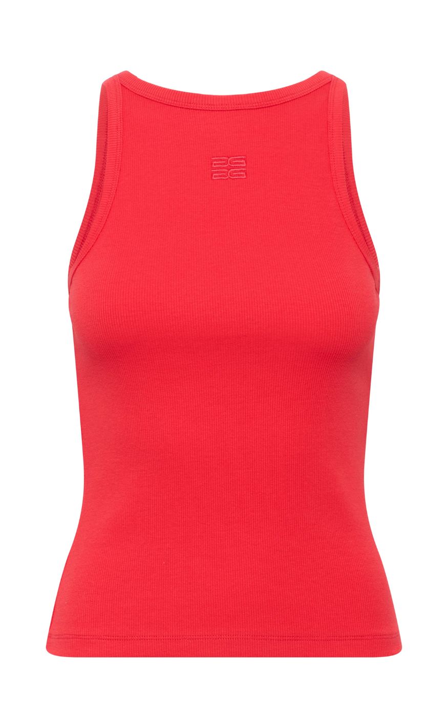 Gestuz Top - Drew Logo Tank 2.0 - Tomato