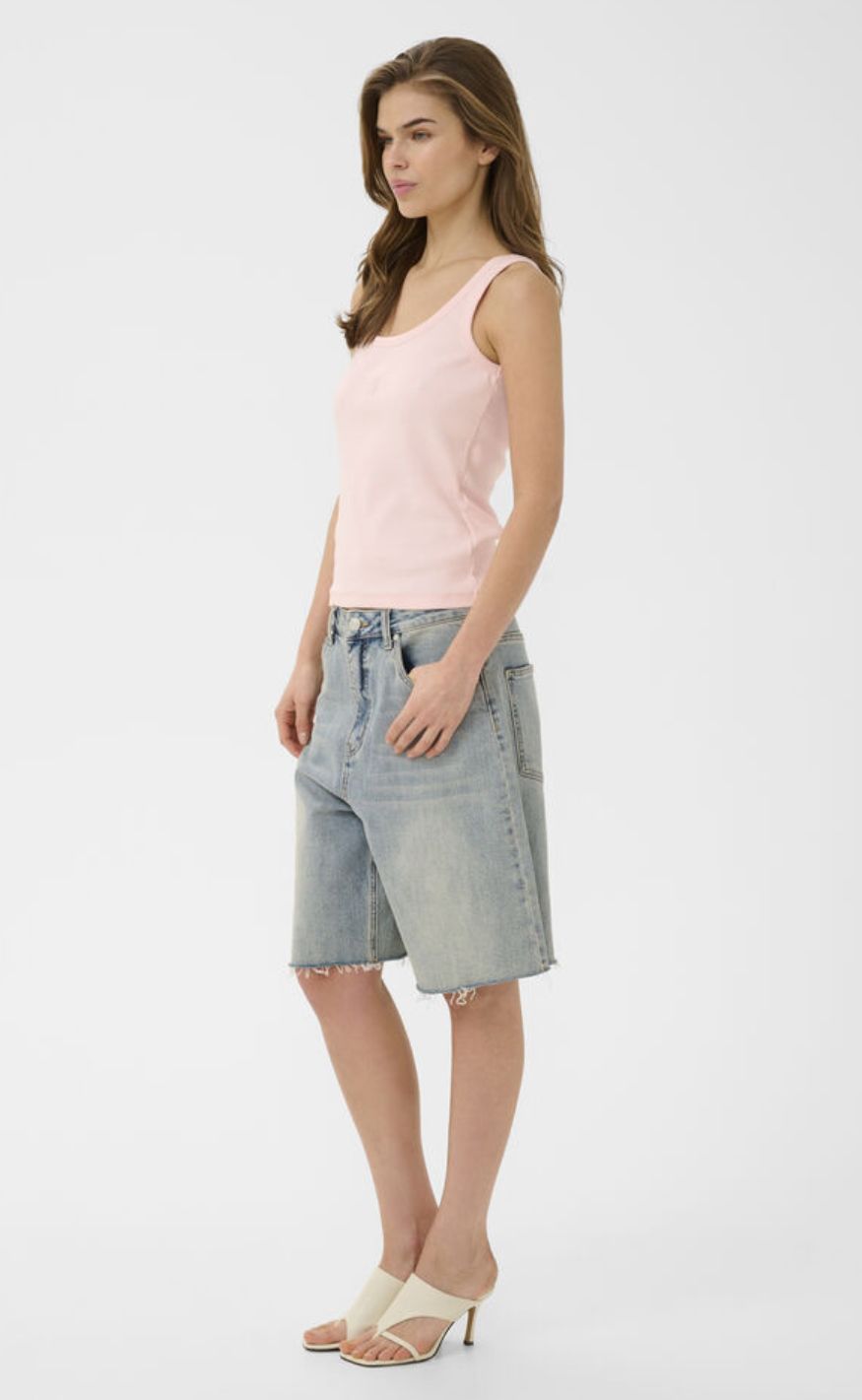 Gestuz Top - Drew Logo Top 2.0 - Ballet Slipper