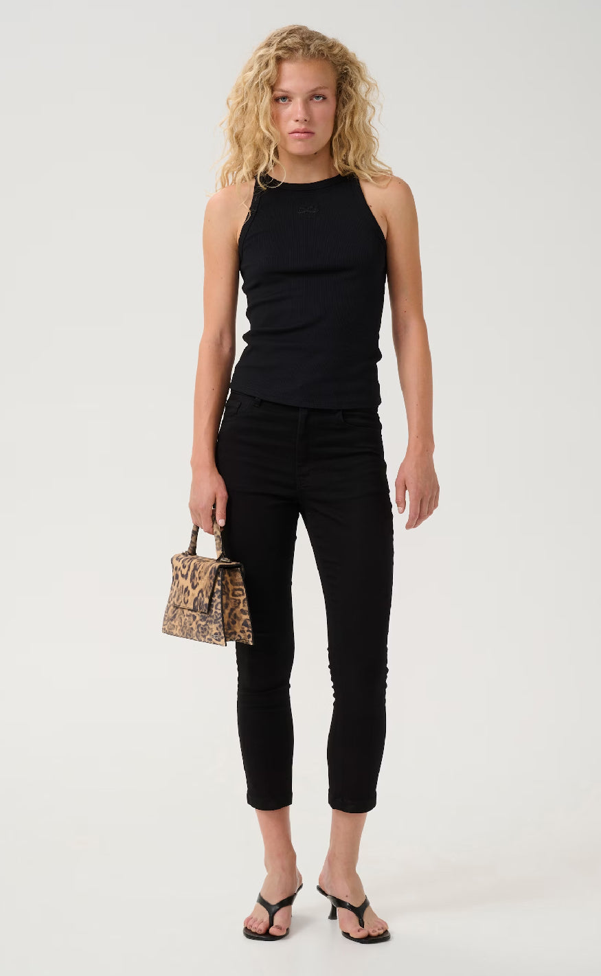Gestuz Top - Drew Rhinestone - Black