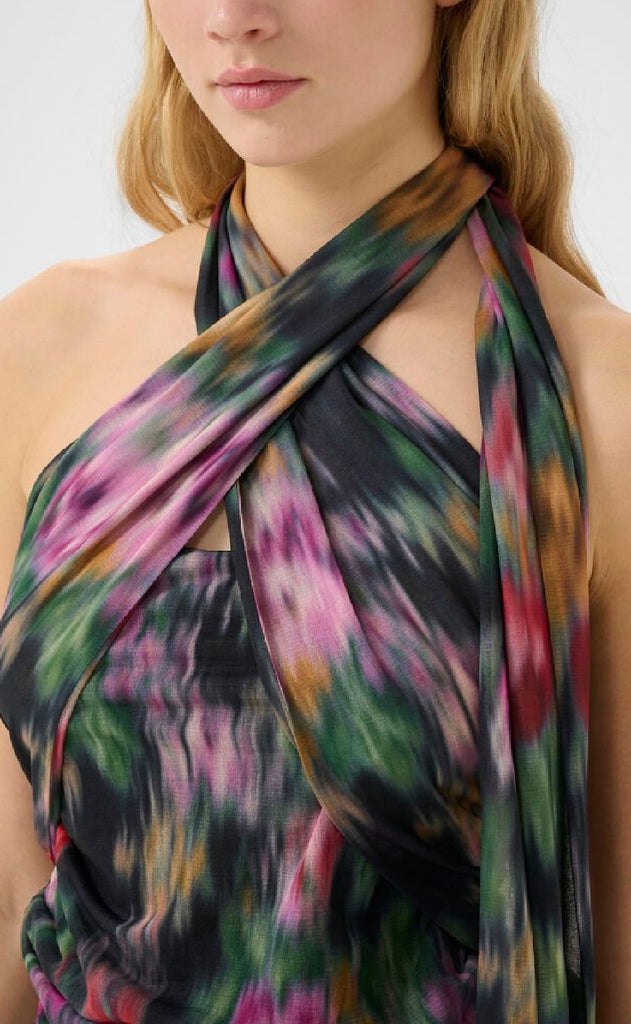 Gestuz Top - Fadia - Red Faded Flower