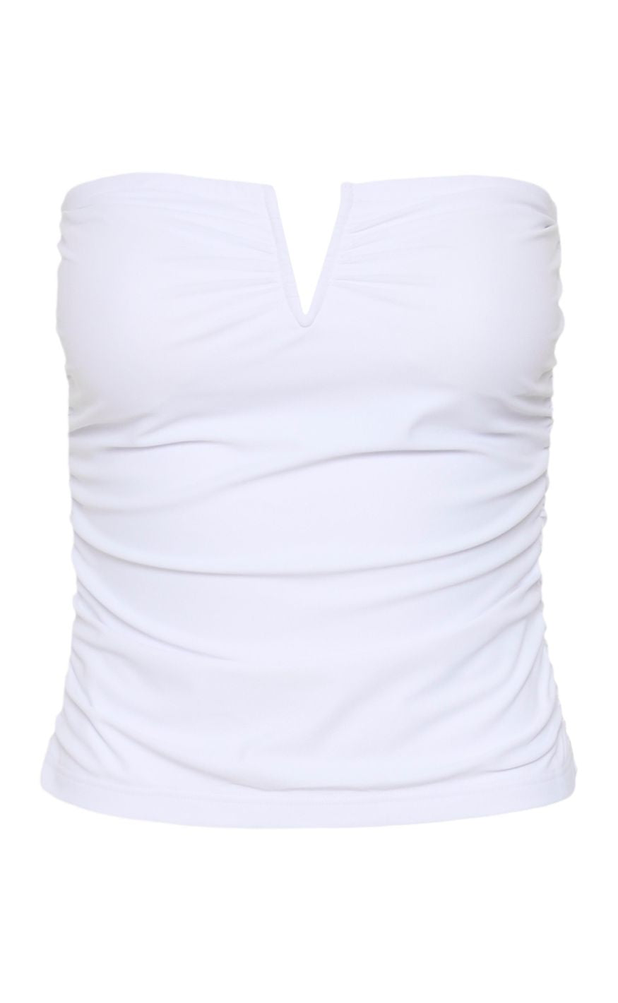 Gestuz Top - Mao Tube - Bright White
