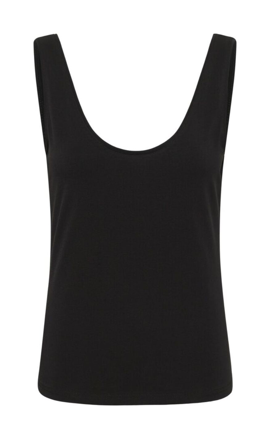 Gestuz Top - Mida Tank - Black