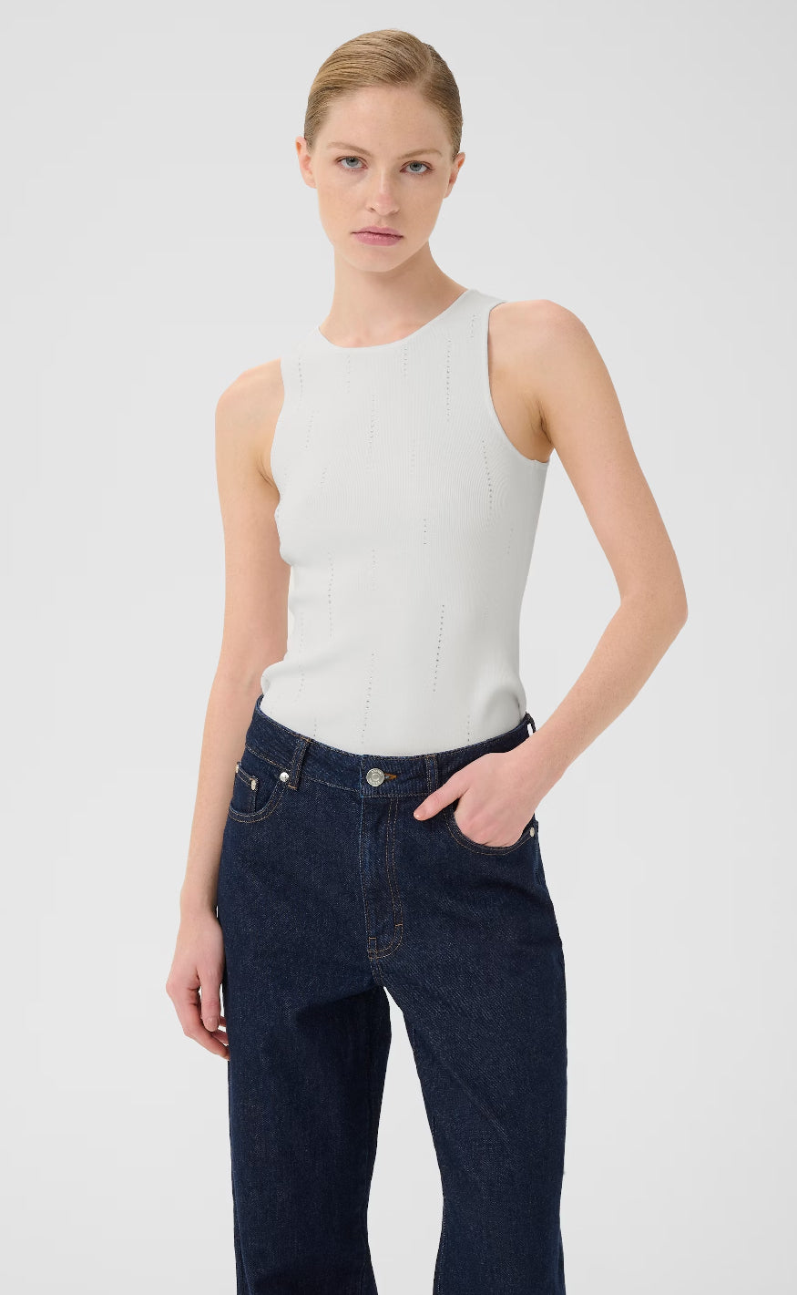 Gestuz Top - Saya - Bright White