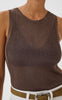 Gestuz Top - Silvi - Deep Brown Metallic