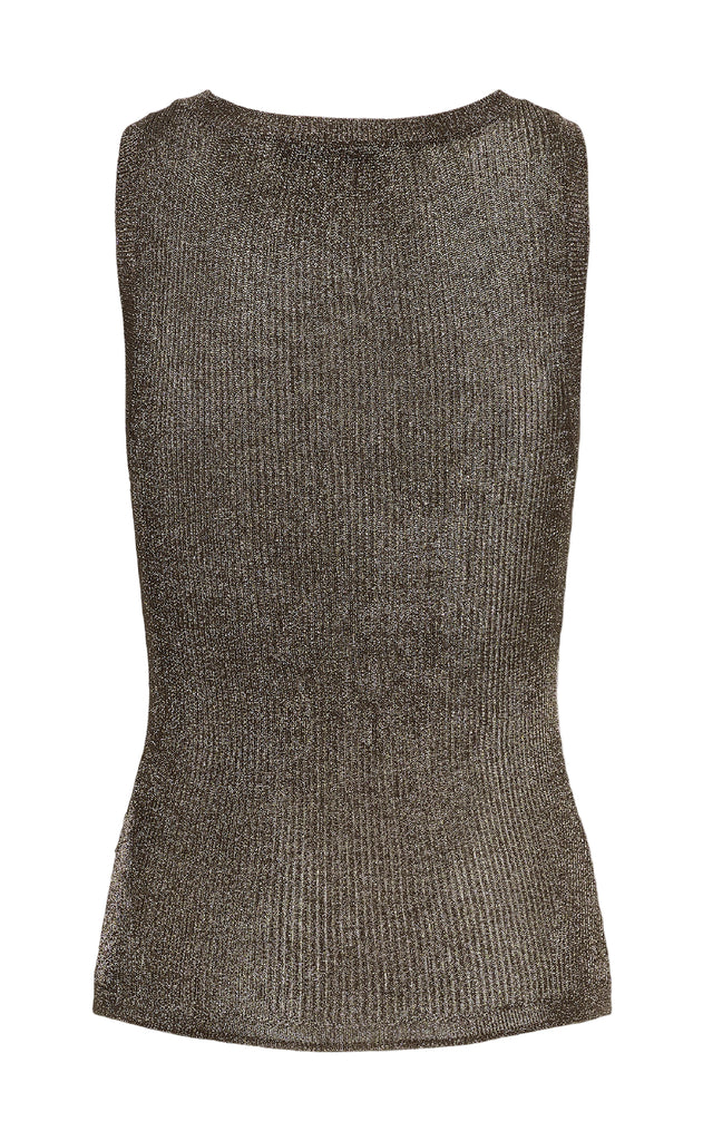 Gestuz Top - Silvi - Warm grey metallic