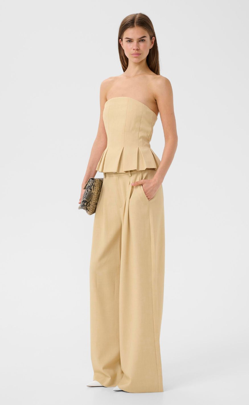 Gestuz Top - Stacy - Pale Hay Melange