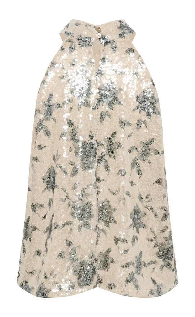 Gestuz Top - Sveda - Champagne/Black sequins