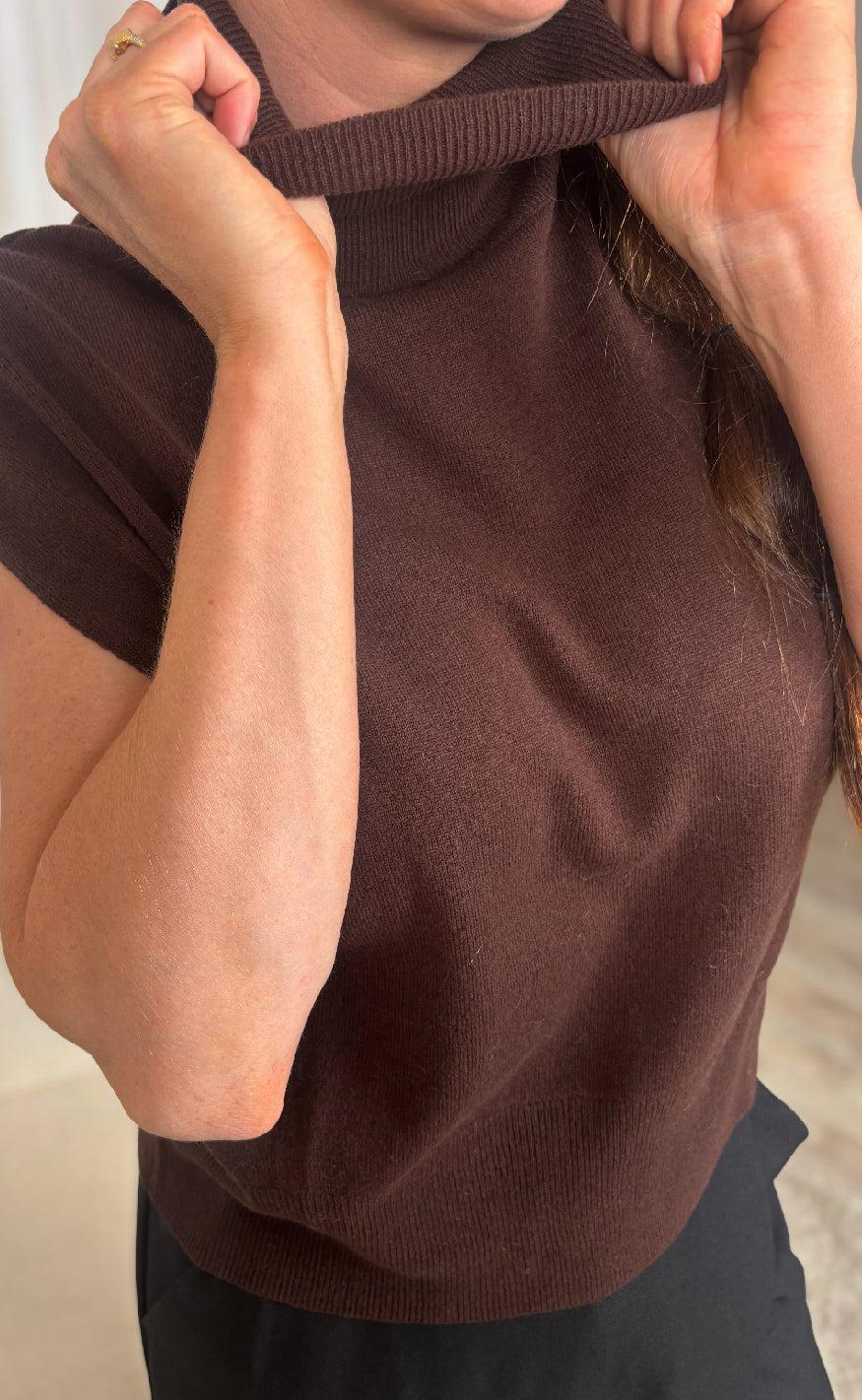 Gestuz Vest - Manzi - Deep Burnt Brown