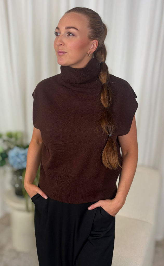 Gestuz Vest - Manzi - Deep Burnt Brown