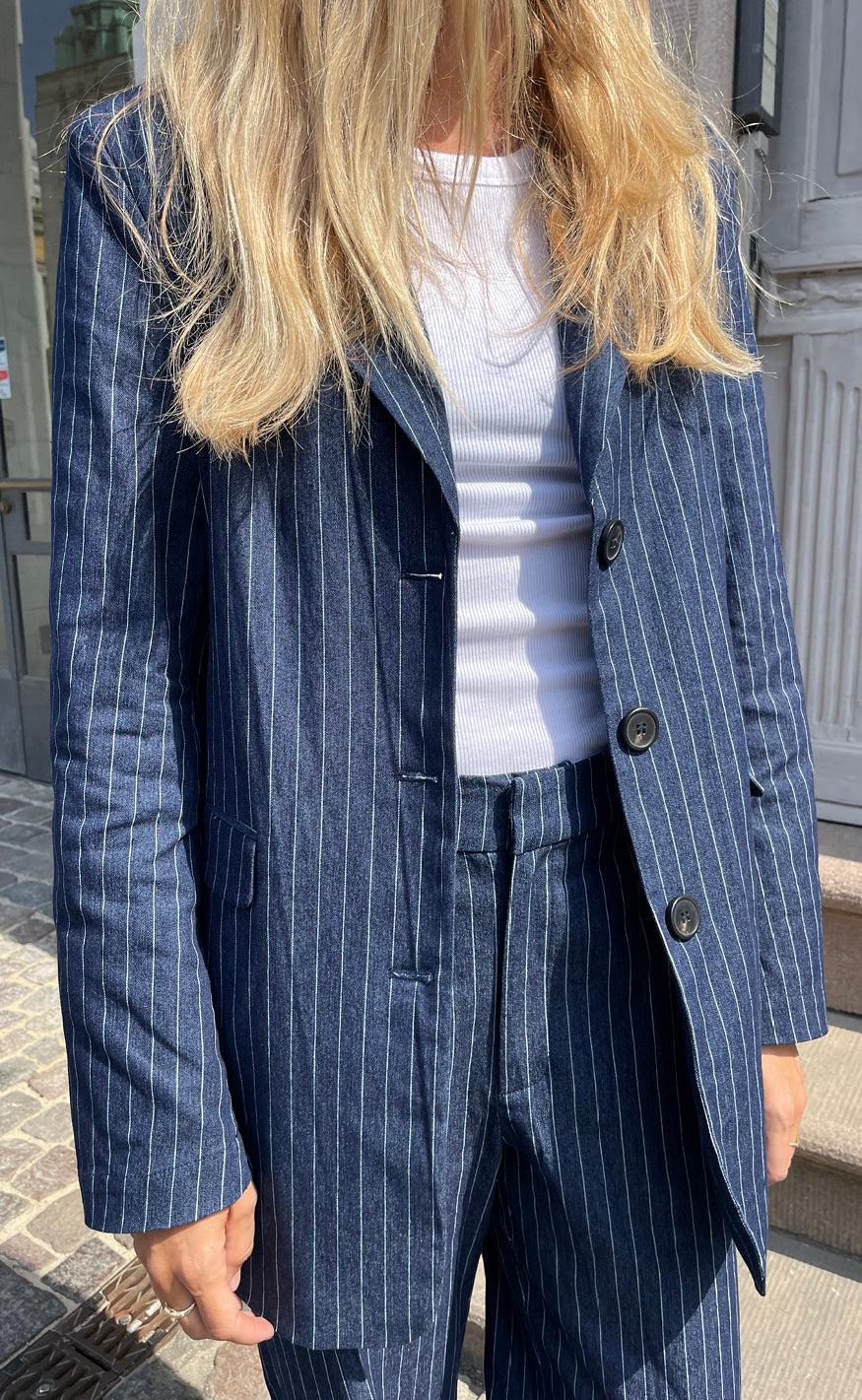 Global Funk Blazer - Mulian-G - Blue Stripe