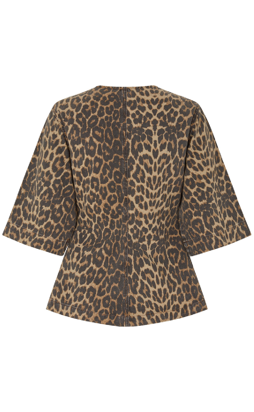 Global Funk Bluse - Lila-G - Leopard Mist