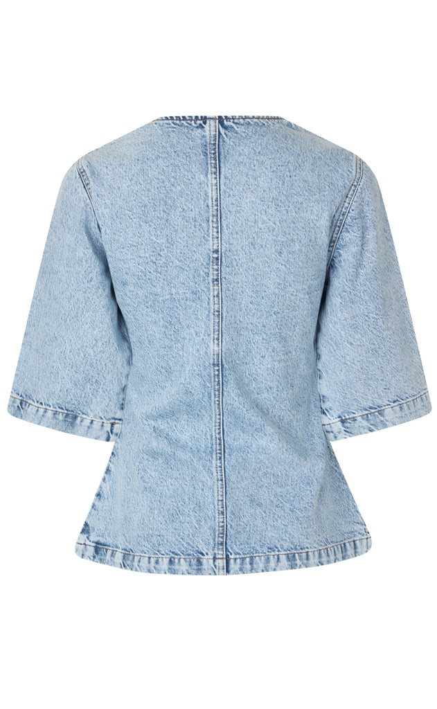 Global Funk Bluse - Lila-G - Medium Light Blue