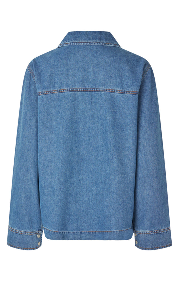 Global Funk Bluse - Maitana-G - Mid Vintage Blue