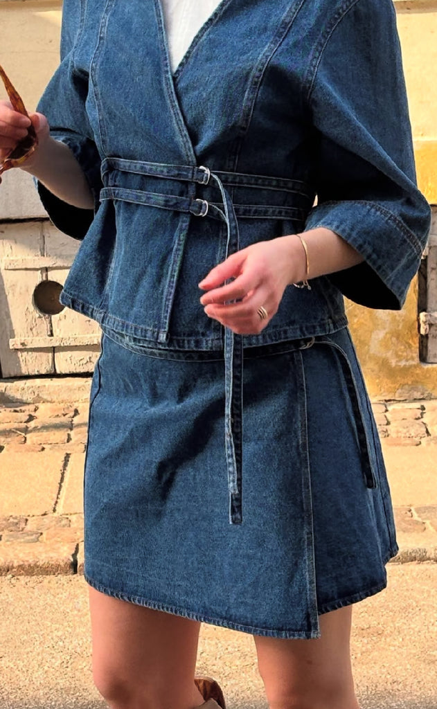 Global Funk Nederdel - Caja - Vintage Blue Wash