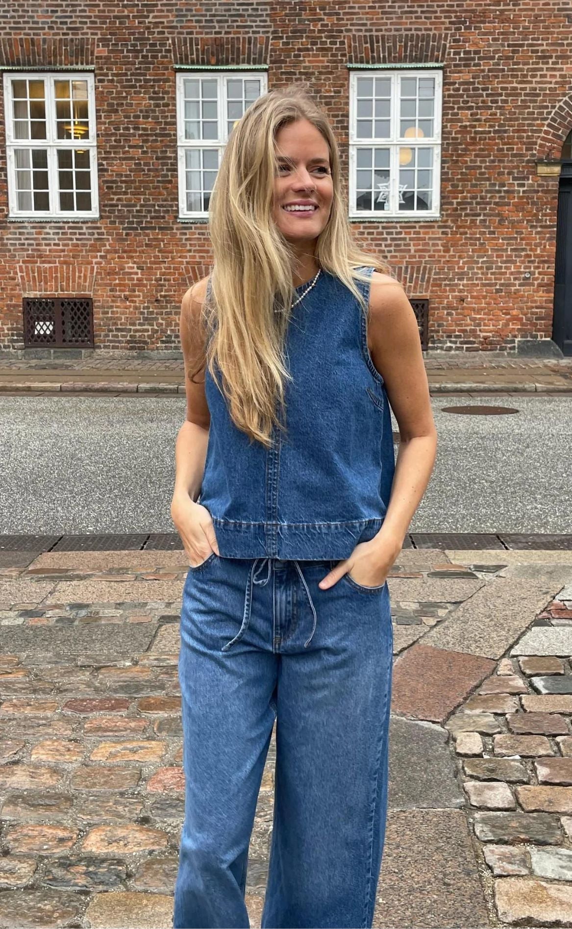 Global Funk Bukser - Pixann-G - Vintage Blue Wash