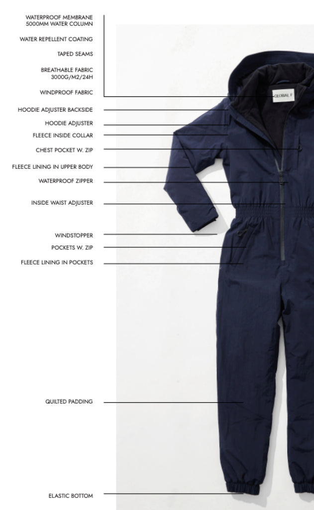 Global Funk Flyverdragt - Izabela - Dark Coffee