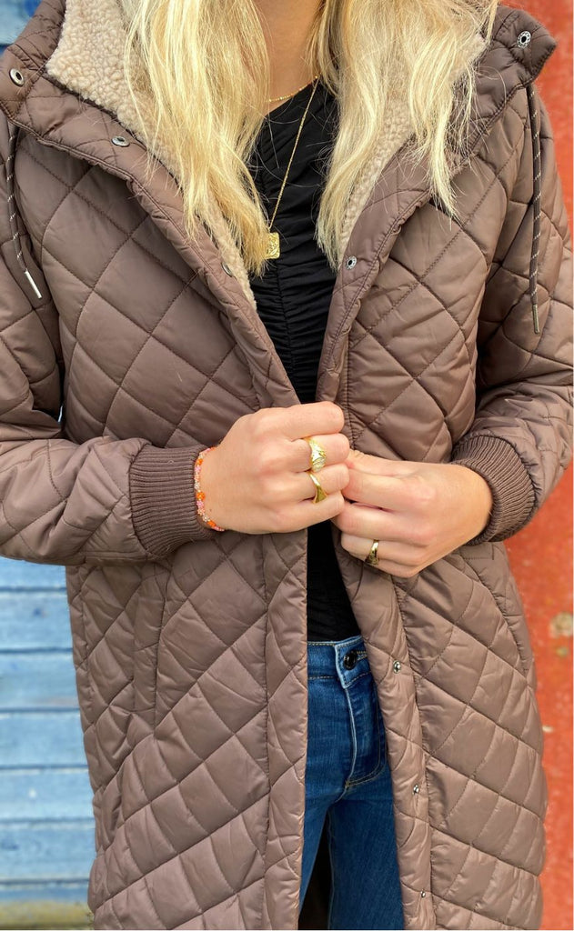 Global Funk Jakke - Arrow Two-G Teddo - Dark Mocca