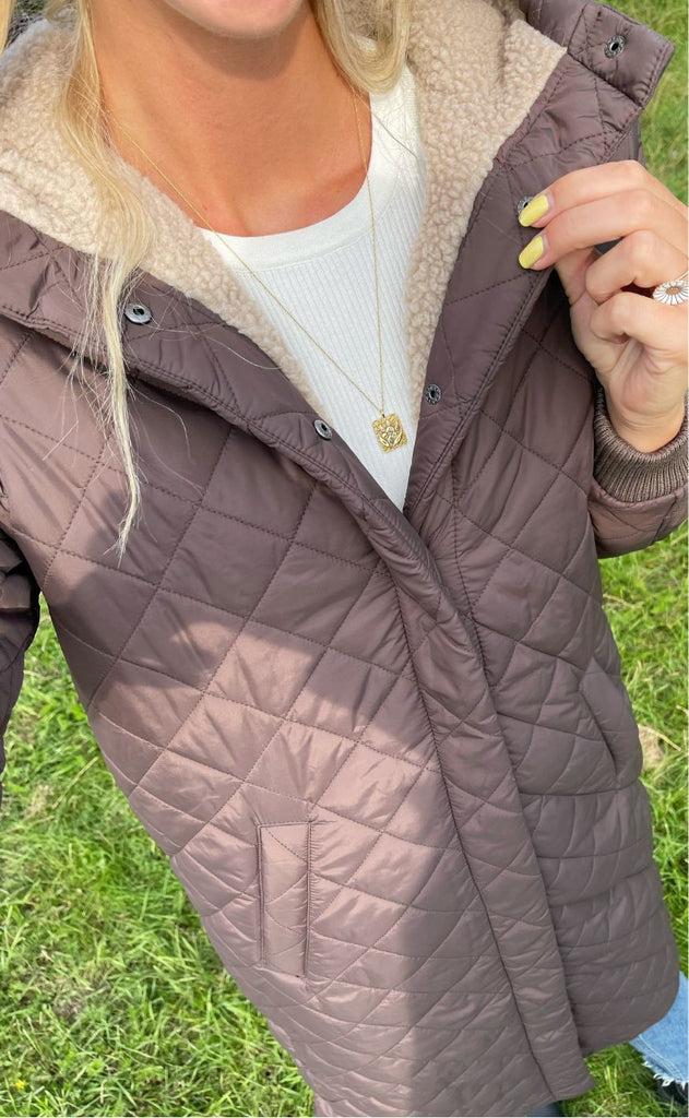 Global Funk Jakke - Arrow Two-G Teddo - Dark Mocca