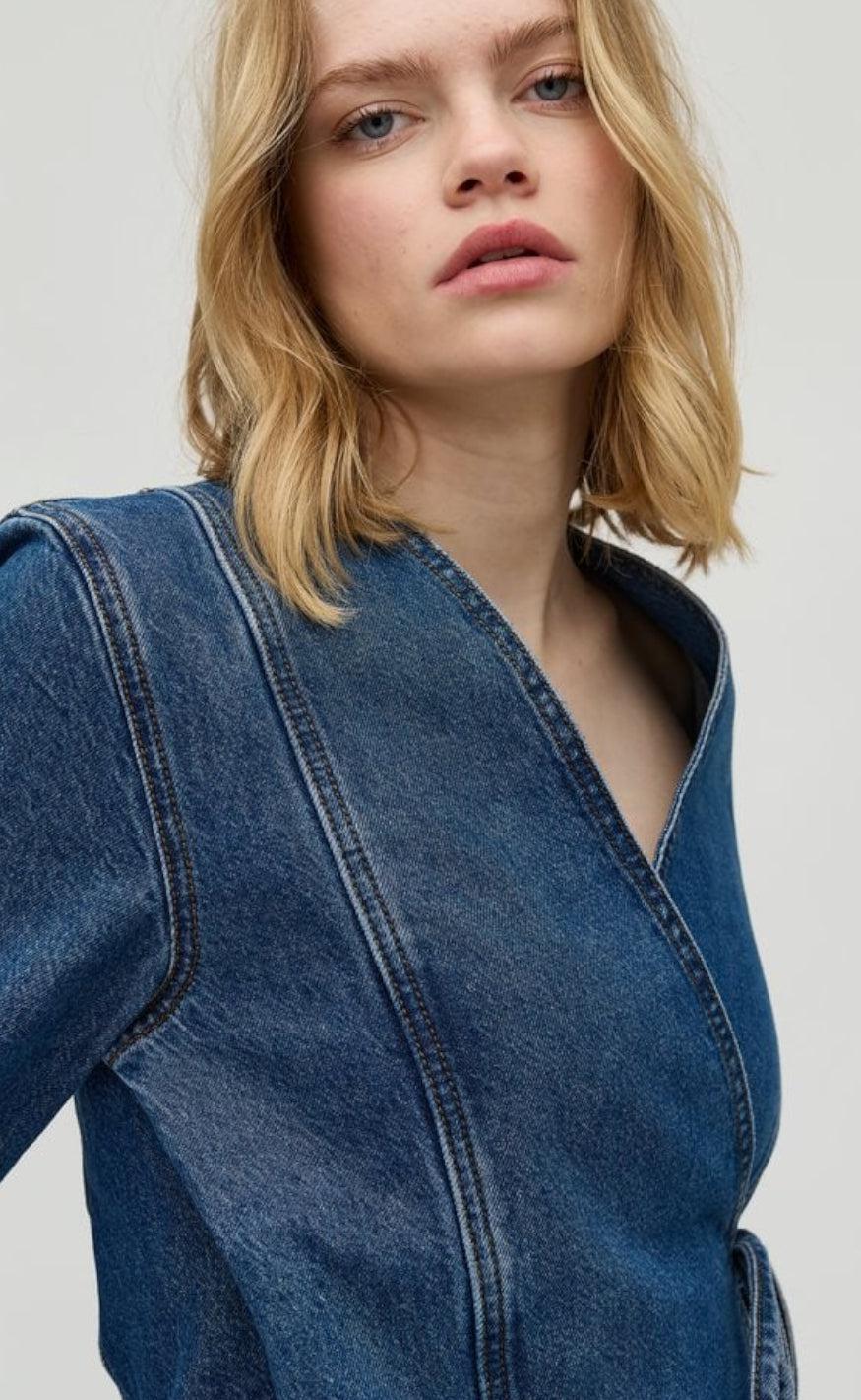 Global Funk Jakke - Cenaya-G - Vintage Blue Wash