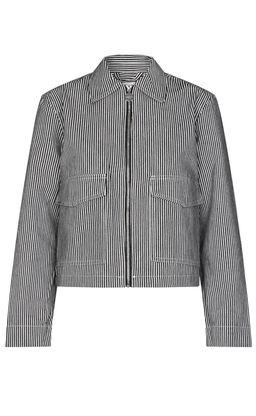 Global Funk Jakke - Konelia-G - Navy White Stripe