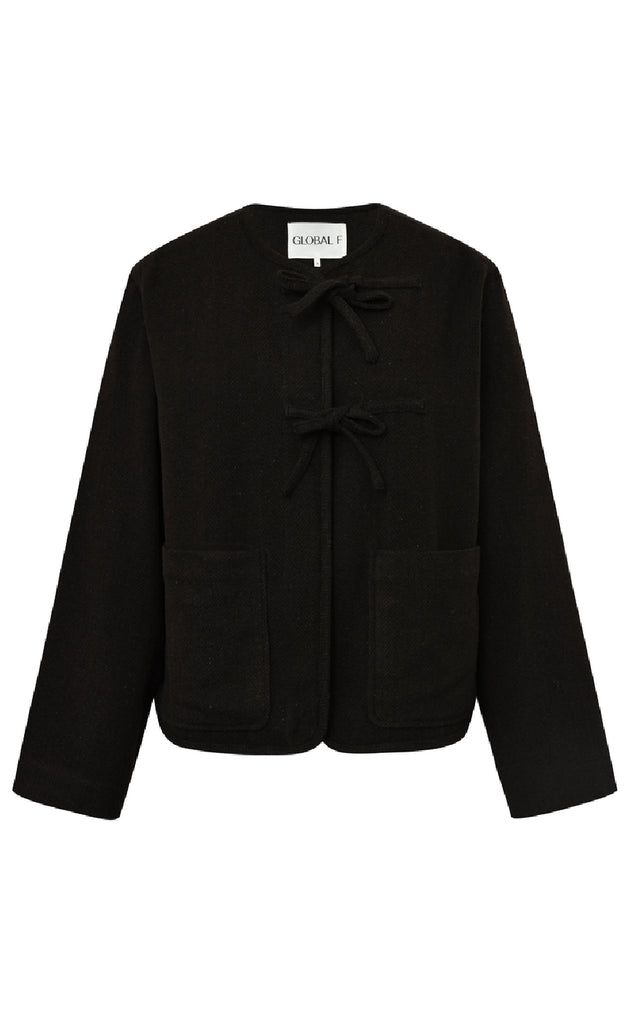 Global Funk Jakke - Mariell-G - Brown Black Mix