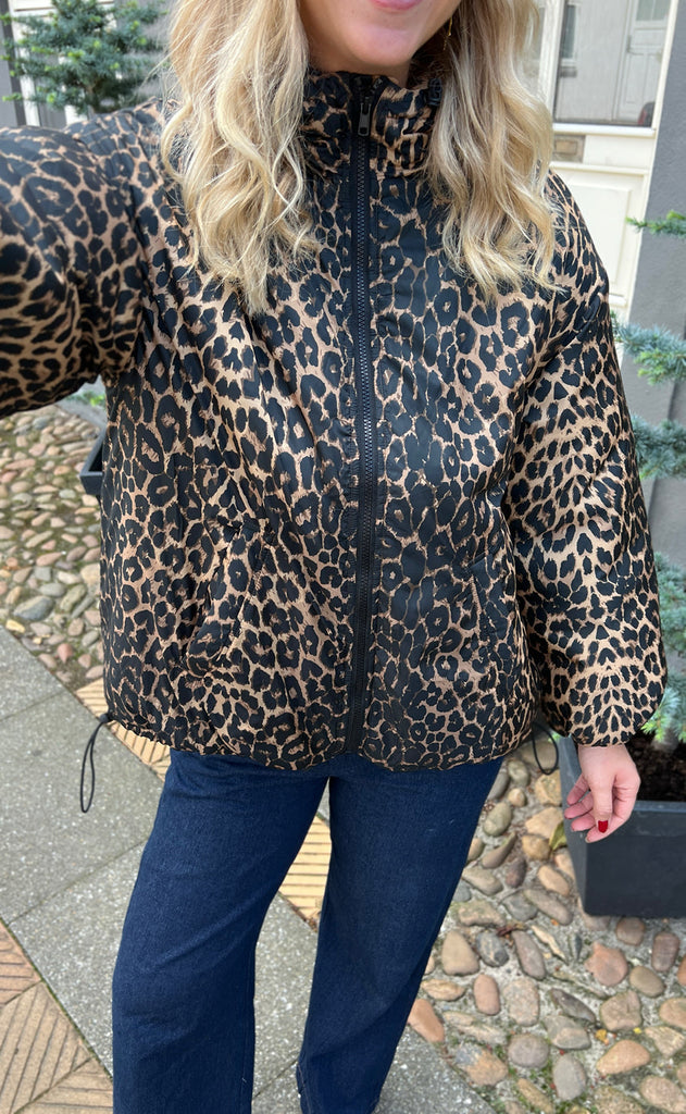 Global Funk Jakke - Nora-G - Leopard Mist