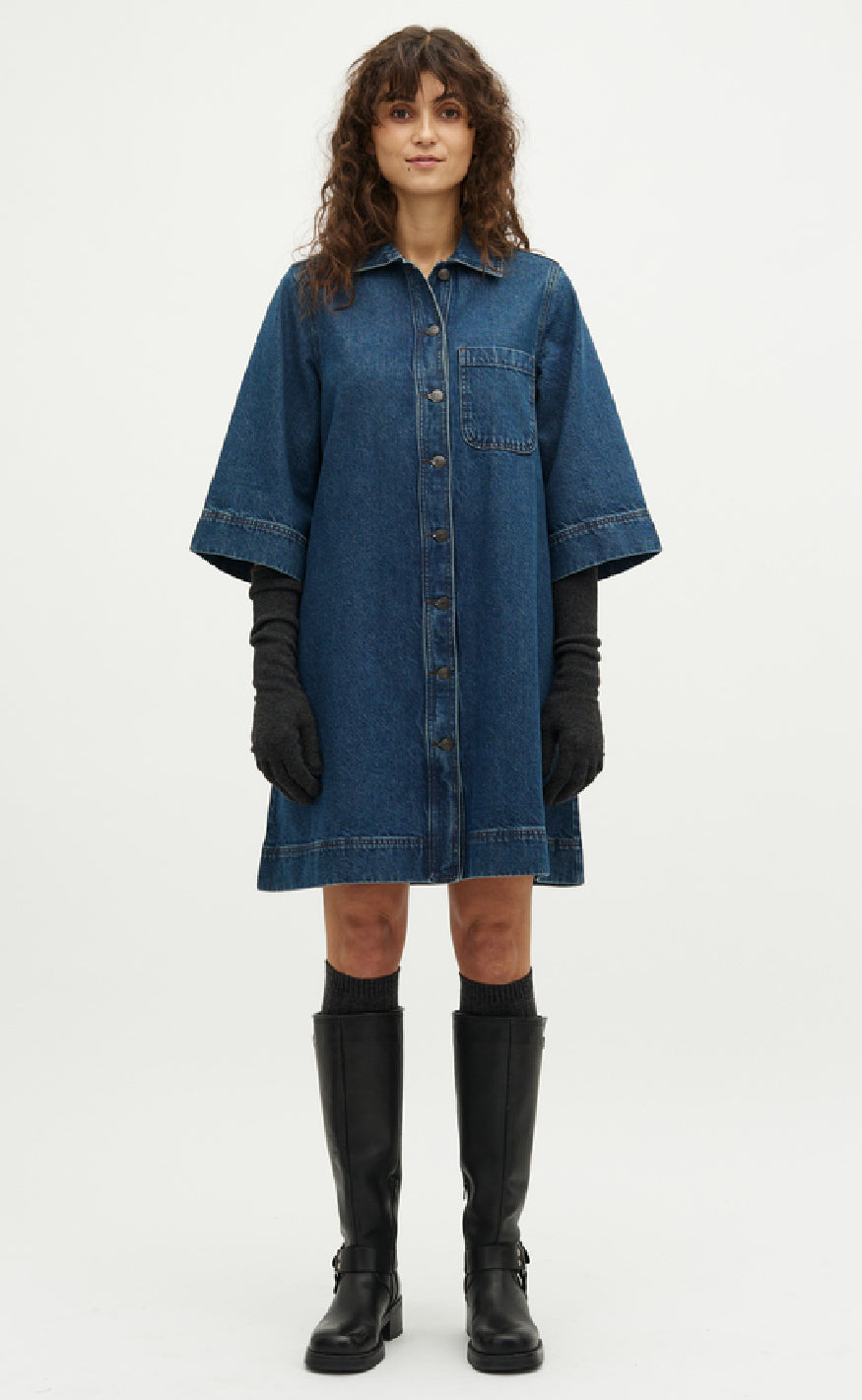 Global Funk Kjole - Mera-G - Mud Stone Wash
