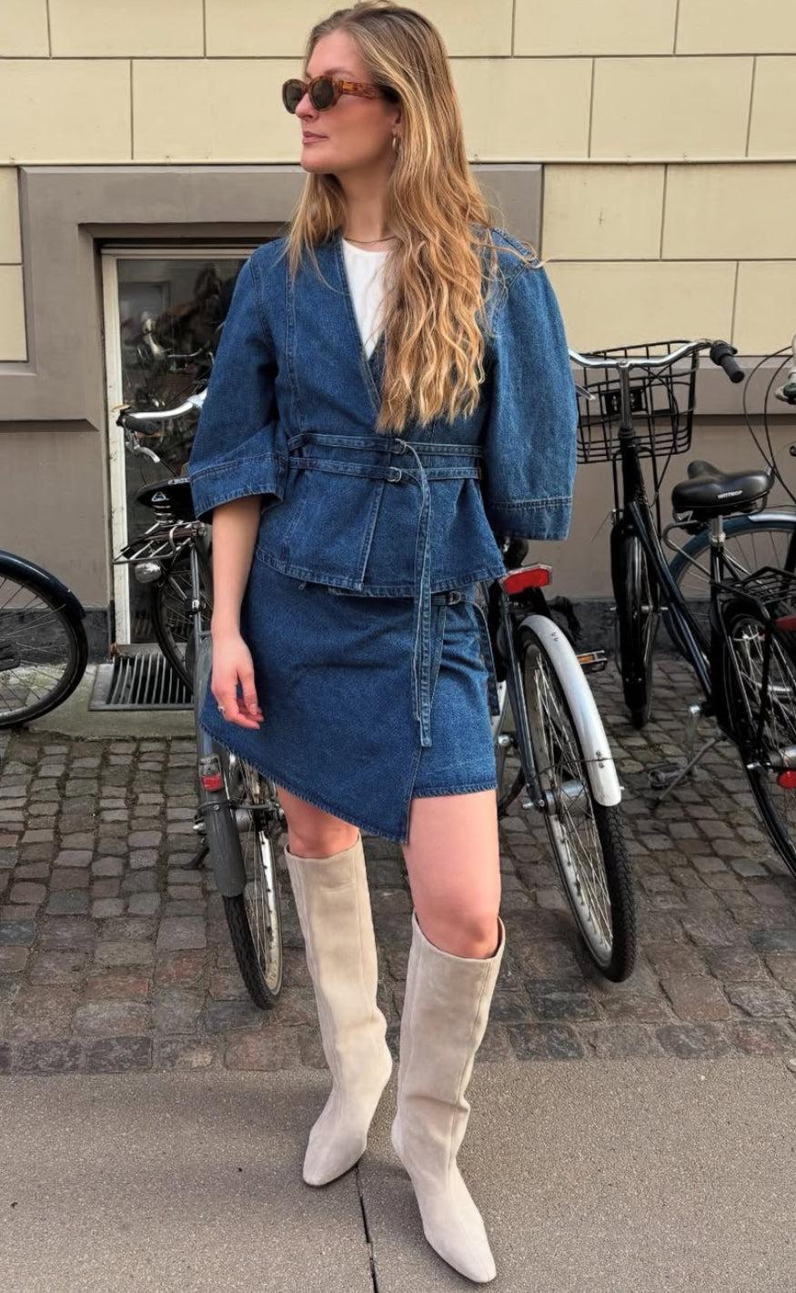 Global Funk Nederdel - Caja - Vintage Blue Wash