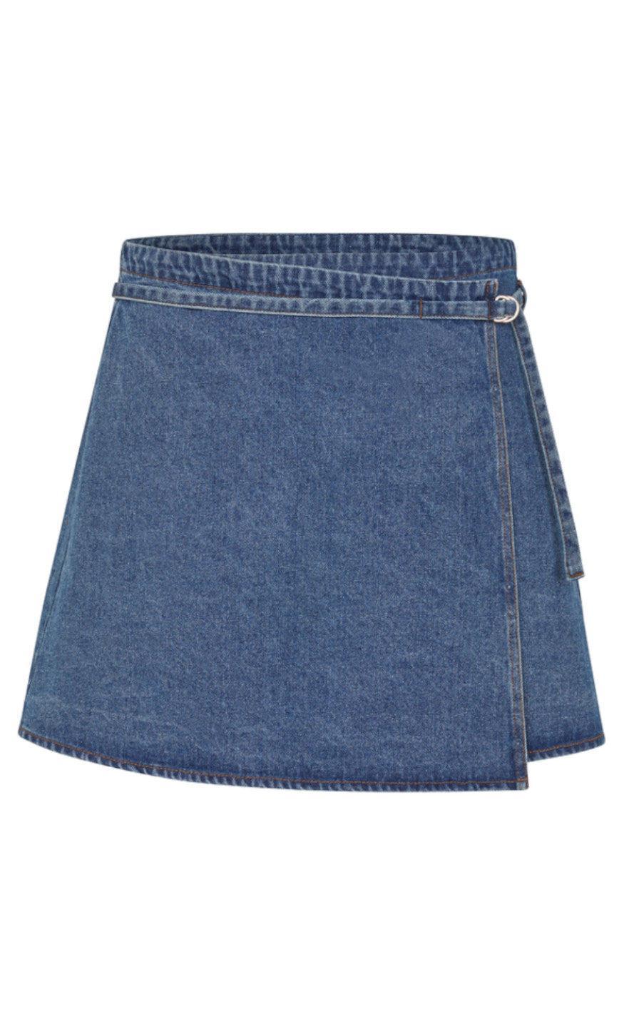 Global Funk Nederdel - Caja - Vintage Blue Wash