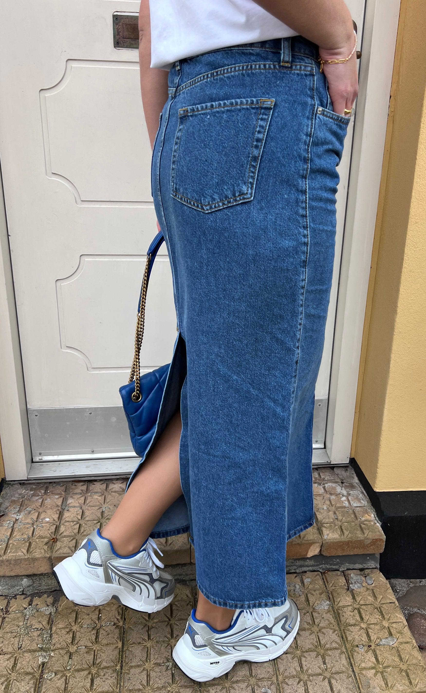 Global Funk Nederdel - Joance-G - Mid Vintage Blue