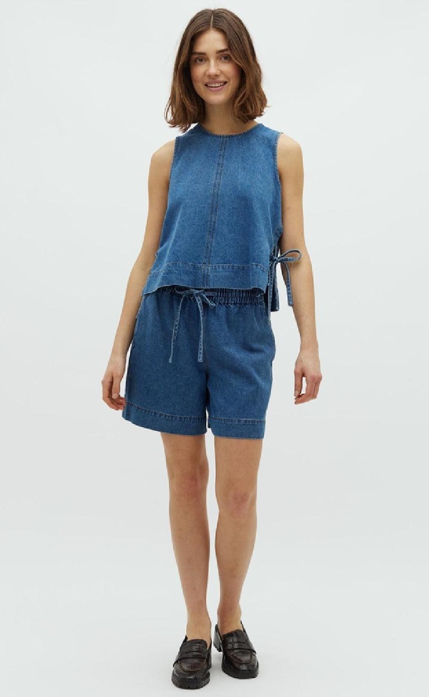Global Funk Top - Ribba - Mid Vintage Blue